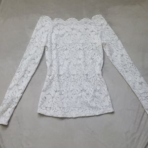 Off the shoulder lace top